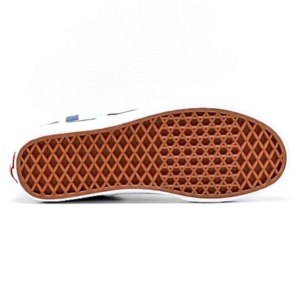 NWT Vans Checkerboard Tri Blue White Slip On - Picture 4 of 7